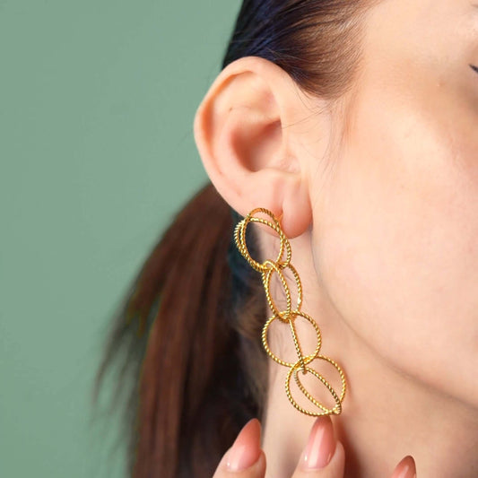 Golden Flow Earrings