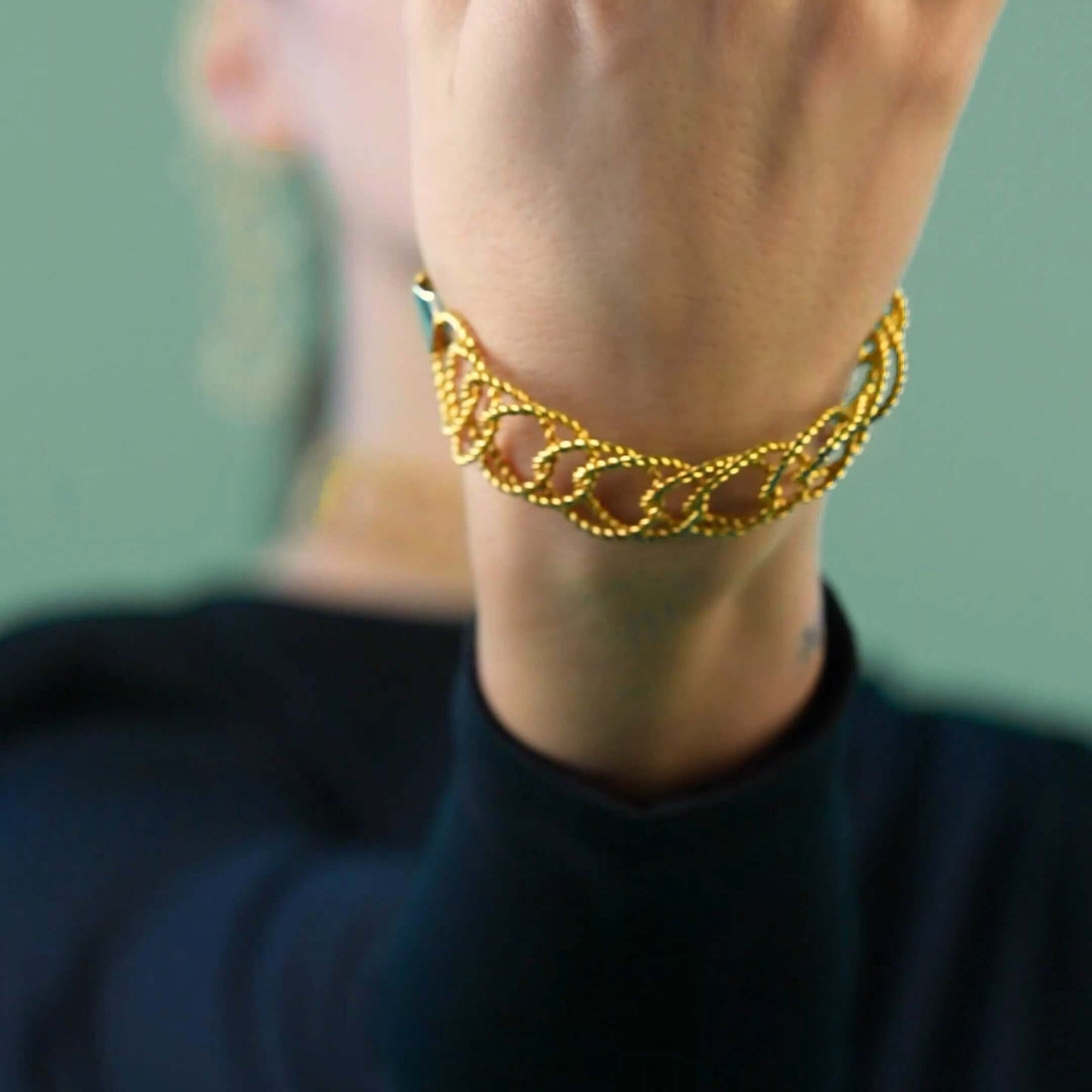 Golden Flow Bracelet